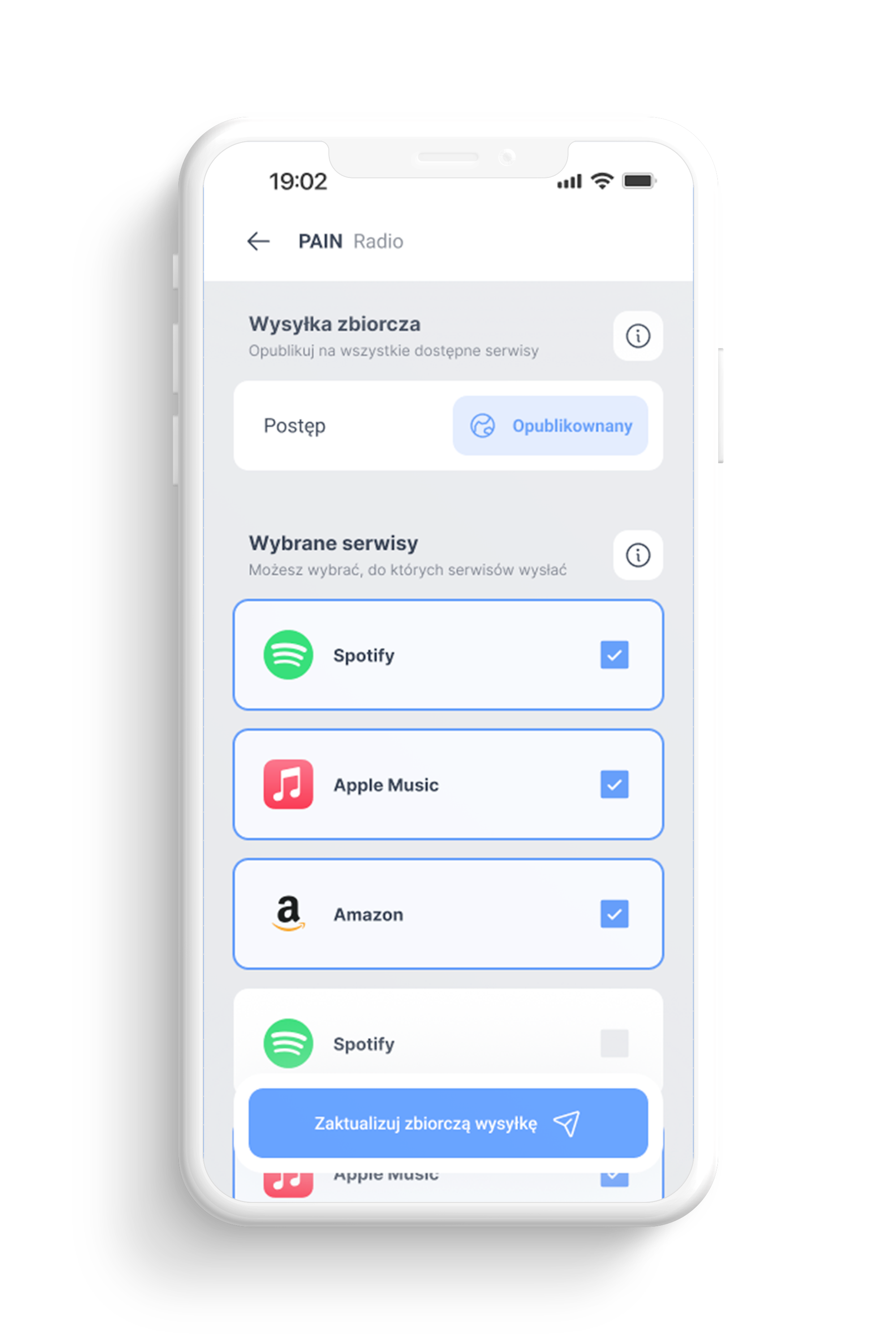 MagelUP App Screen upperLeft